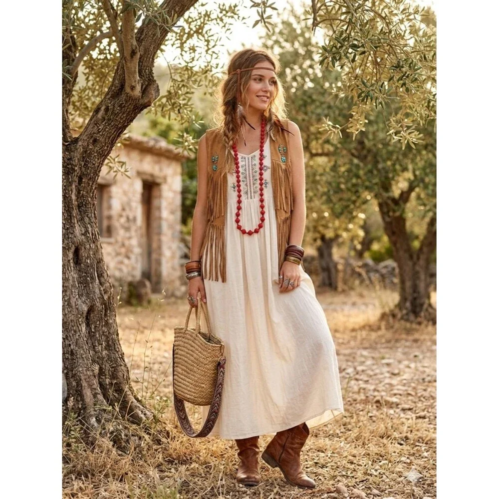 Handmade Red Paper Bead Necklace 36” Long Sustainable Eco-Friendly Boho Jewelry